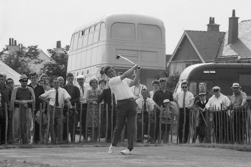 Peter Thomson in action at The Open in 1967.